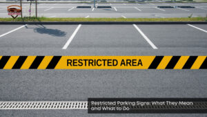 restricted parking signs what they mean and what to do